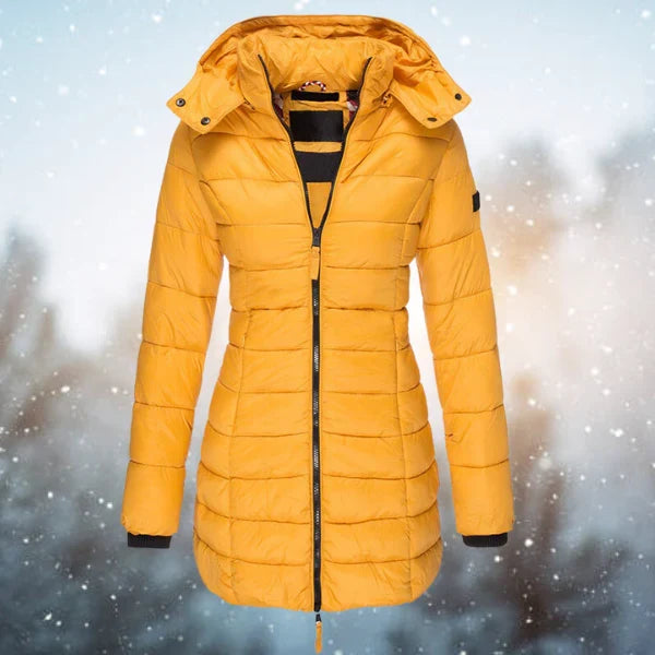 Helena | Warm &amp; Flattering Hooded Puffer Coat