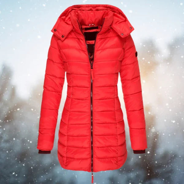 Helena | Warm &amp; Flattering Hooded Puffer Coat