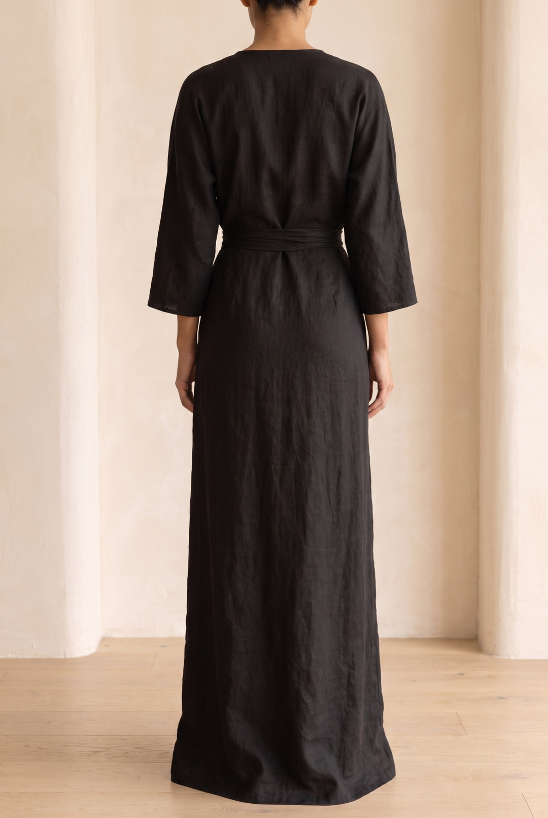 Isabelle | Linen Blend Maxi Dress for Effortless Elegance