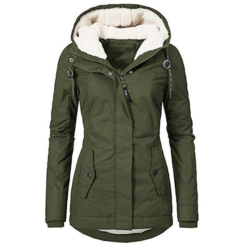 Seraphine | Quiet Sherpa Lined Winter Jacket for Women