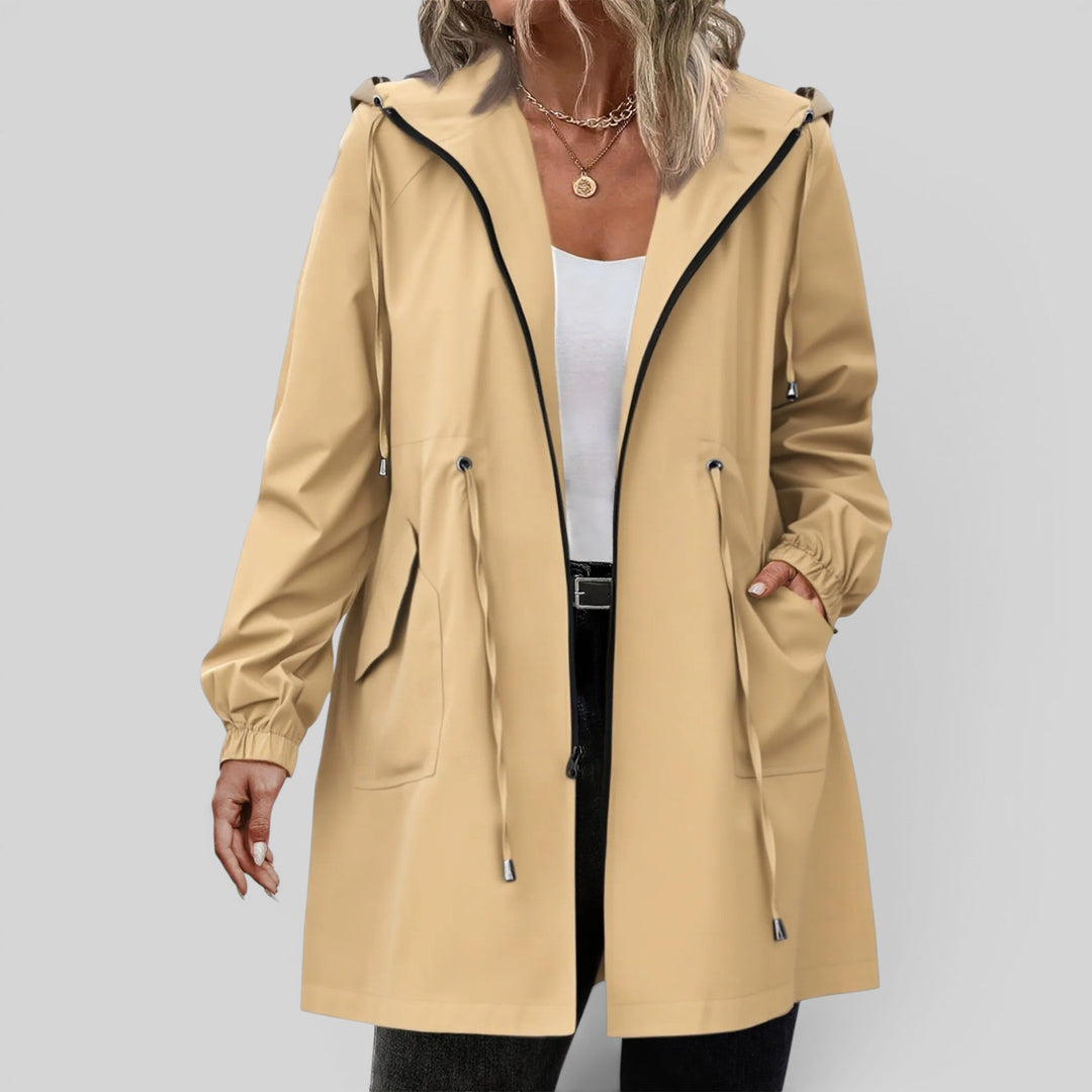 Selina | Women’s Lightweight Hooded Rain Jacket with Adjustable Waist