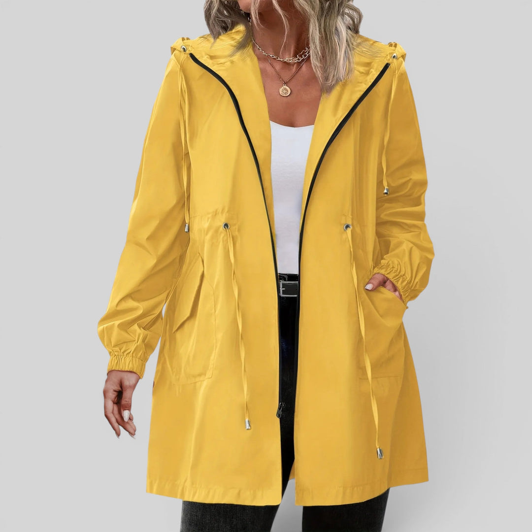 Selina | Women’s Lightweight Hooded Rain Jacket with Adjustable Waist