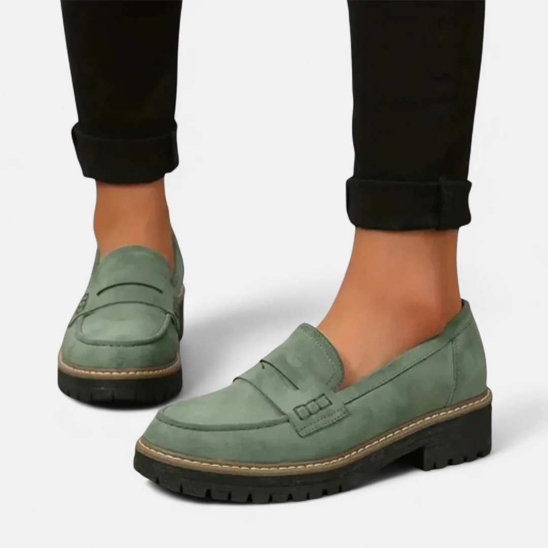 Skylar | Women’s Block Heel Slip-On Loafers