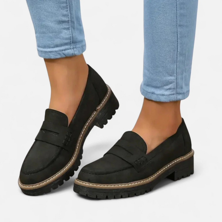 Skylar | Women’s Block Heel Slip-On Loafers