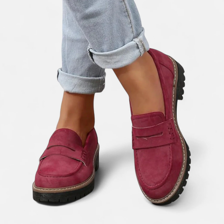 Skylar | Women’s Block Heel Slip-On Loafers