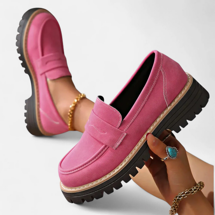 Skylar | Women’s Block Heel Slip-On Loafers