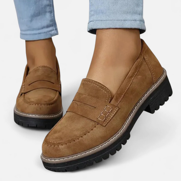 Skylar | Women’s Block Heel Slip-On Loafers
