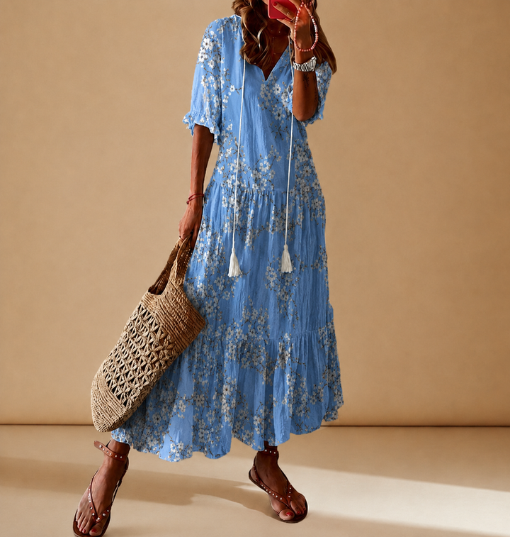 Amelia | Floral Maxi Dress for Effortless Summer Style