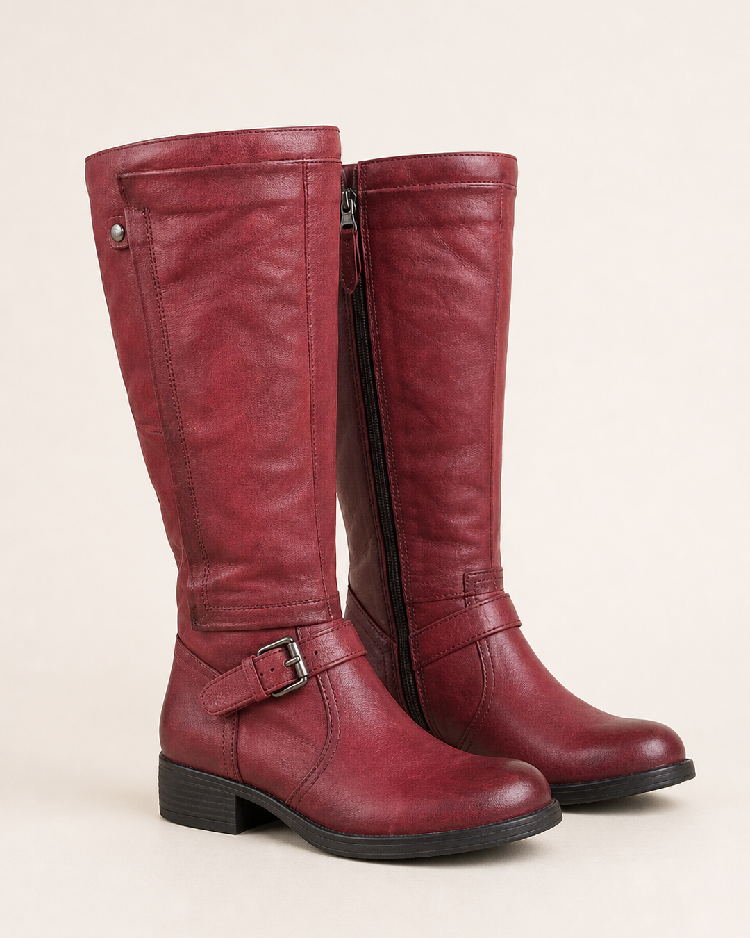 Corinne | Wide-calf Low-heel Tall Riding Boot