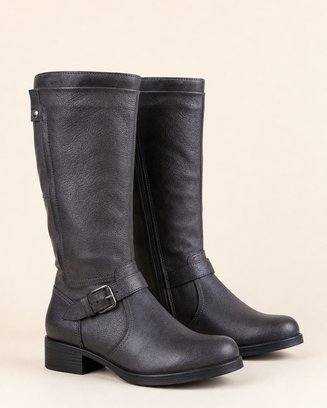 Corinne | Wide-calf Low-heel Tall Riding Boot