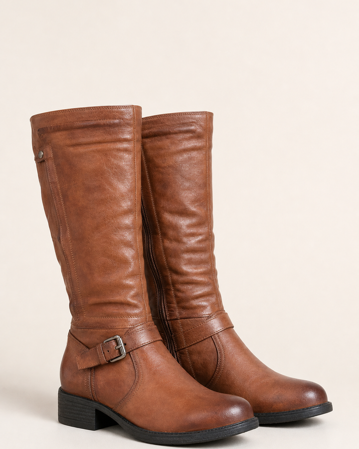 Corinne | Wide-calf Low-heel Tall Riding Boot