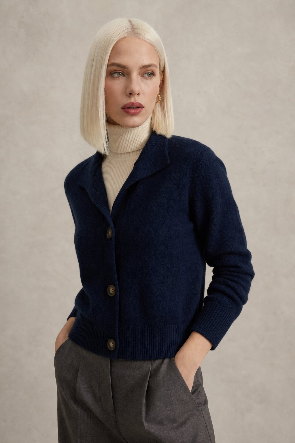 Lindsey | Classic Button-Up Cardigan