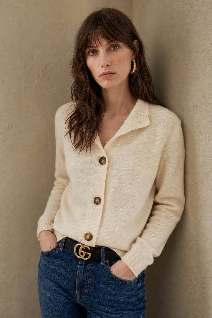Lindsey | Classic Button-Up Cardigan