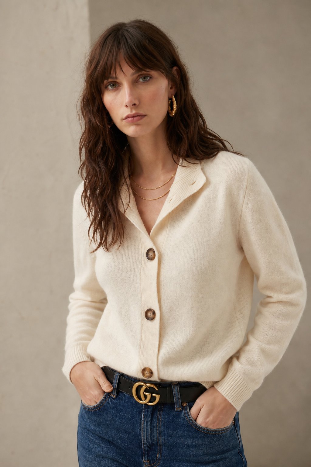 Lindsey | Classic Button-Up Cardigan