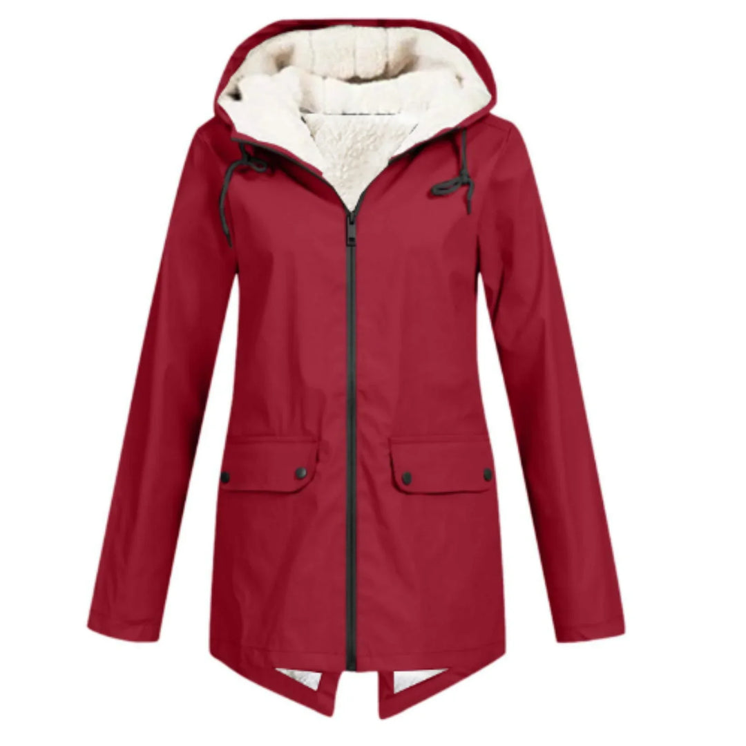 Melissa | Sherpa-Lined Hooded Jacket for Cold Weather