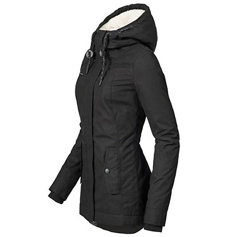 Seraphine | Quiet Sherpa Lined Winter Jacket for Women