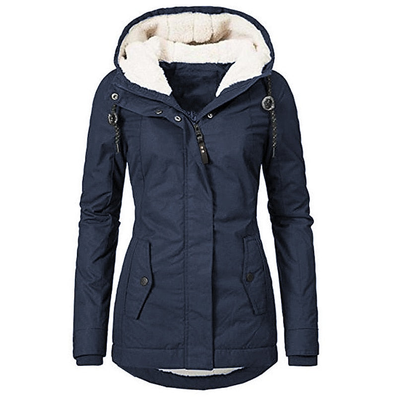 Seraphine | Quiet Sherpa Lined Winter Jacket for Women