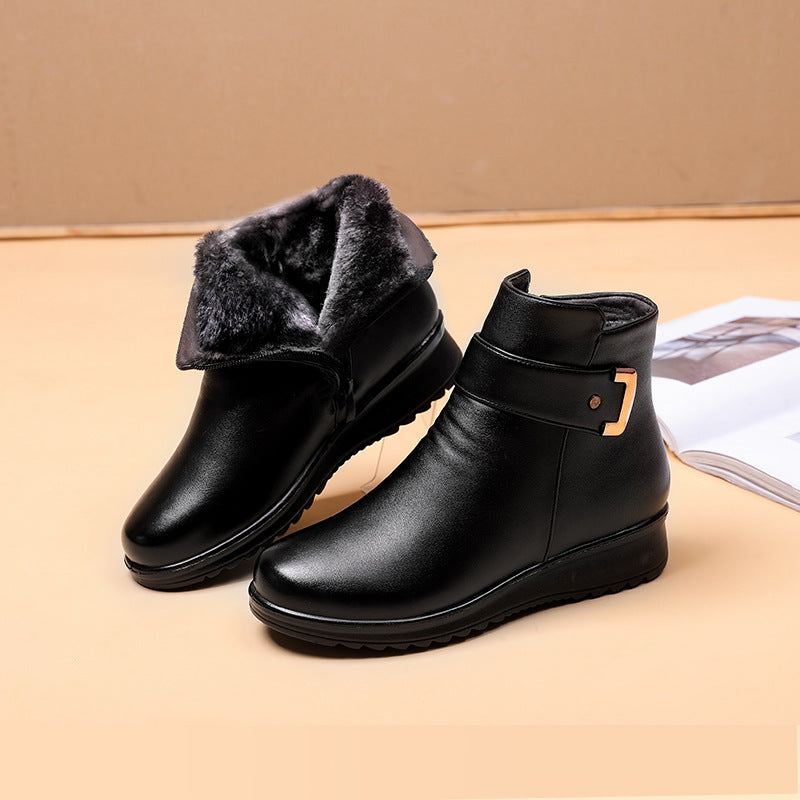 Blair | Women’s Ankle Boots with Buckle Strap and Low Sole