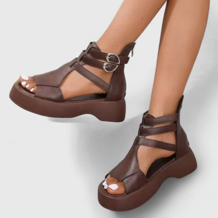Ivana | Platform Comfort Sandals with Adjustable Straps