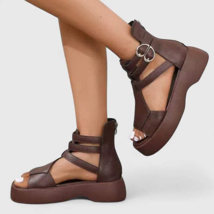 Ivana | Platform Comfort Sandals with Adjustable Straps