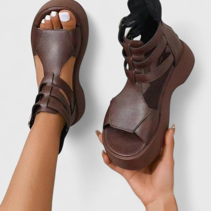 Ivana | Platform Comfort Sandals with Adjustable Straps