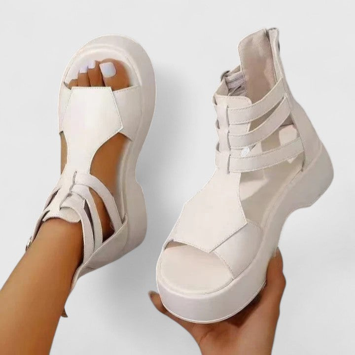 Ivana | Platform Comfort Sandals with Adjustable Straps