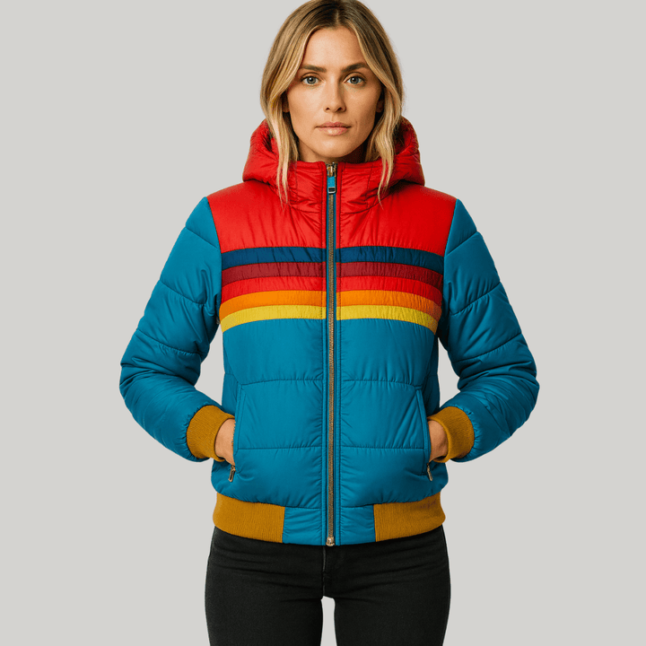 Stella | Retro Stripe Hooded Jacket