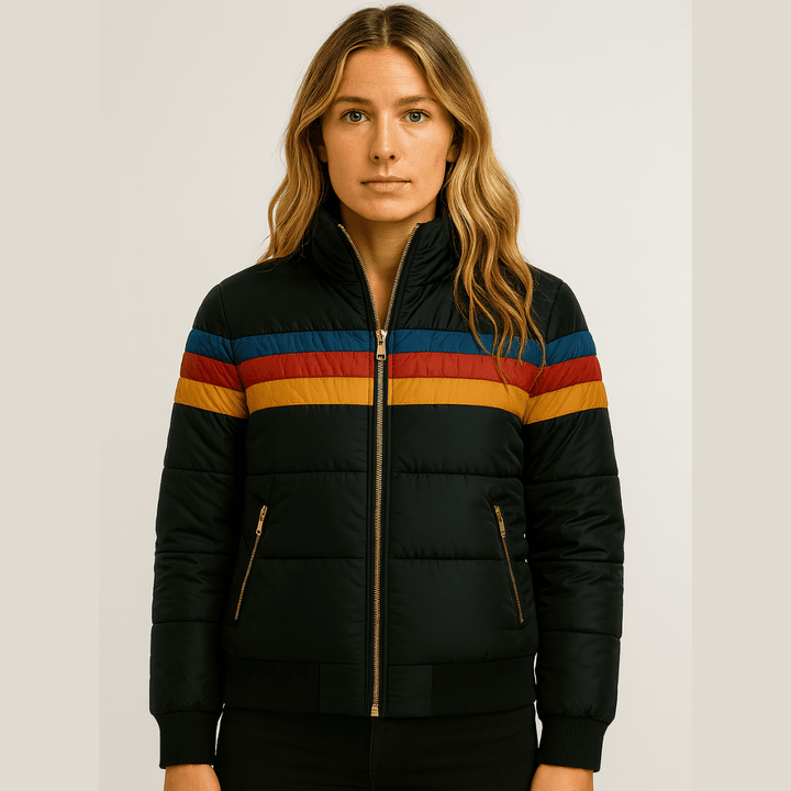 Stella | Retro Stripe Hooded Jacket