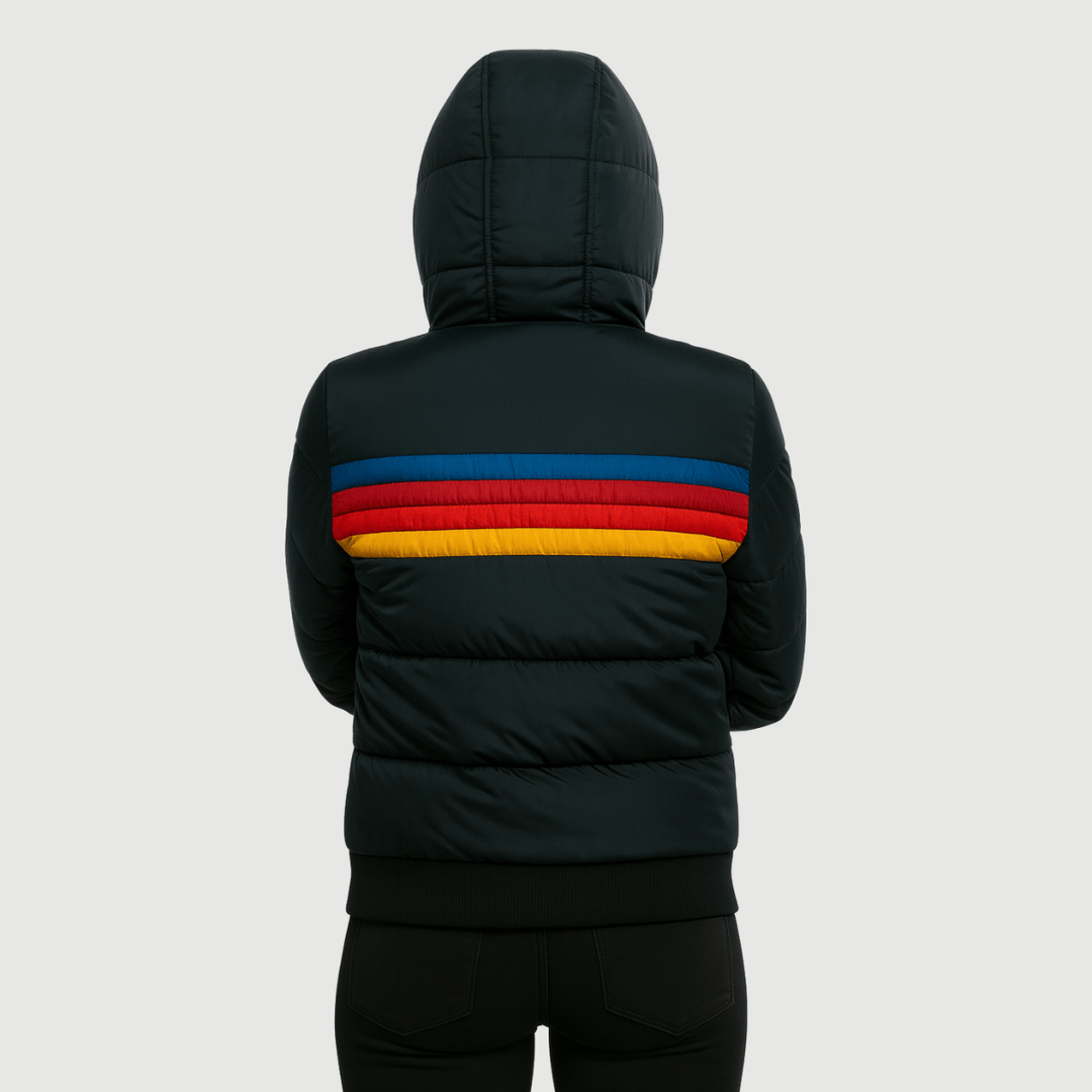 Stella | Retro Stripe Hooded Jacket