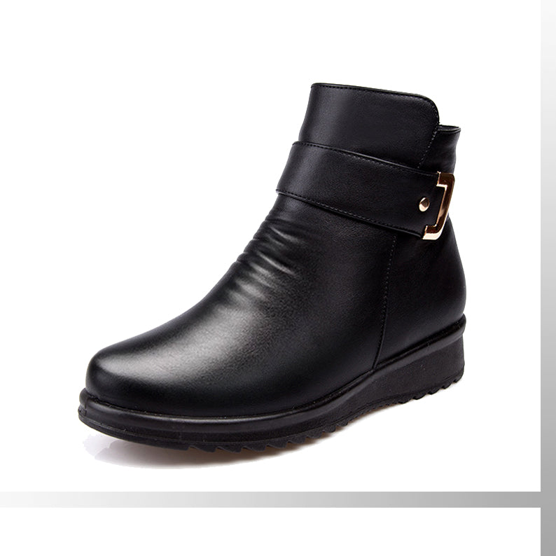 Blair | Women’s Ankle Boots with Buckle Strap and Low Sole