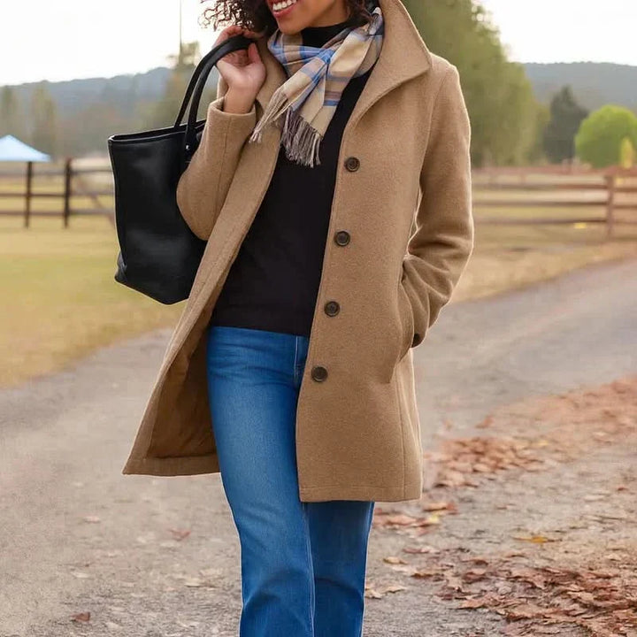 Daphne | Classic Button-Front Coat