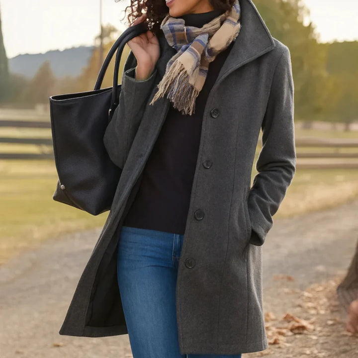 Daphne | Classic Button-Front Coat