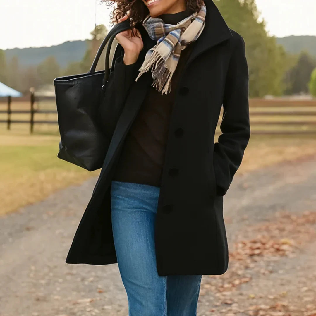 Daphne | Classic Button-Front Coat