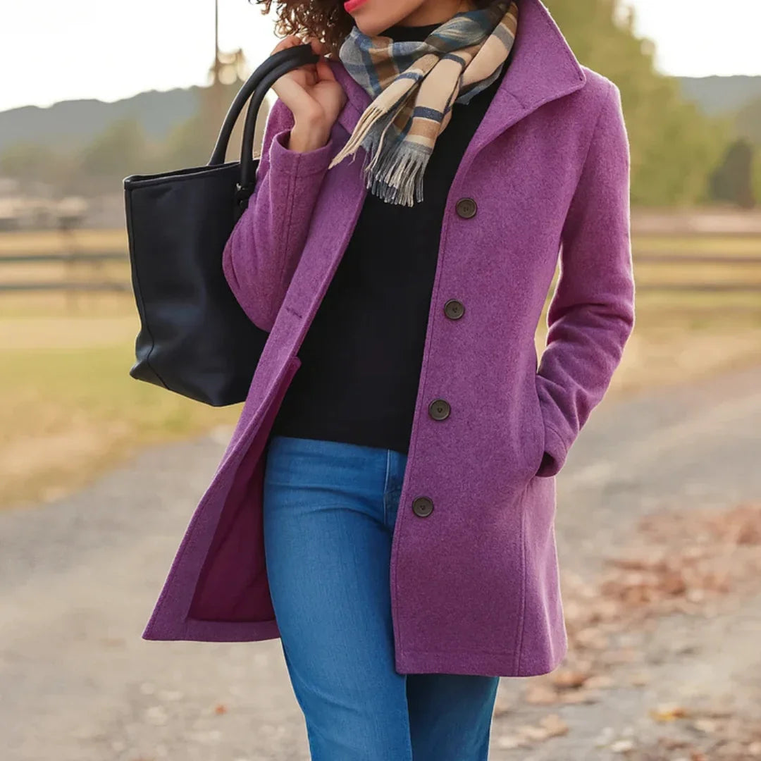 Daphne | Classic Button-Front Coat