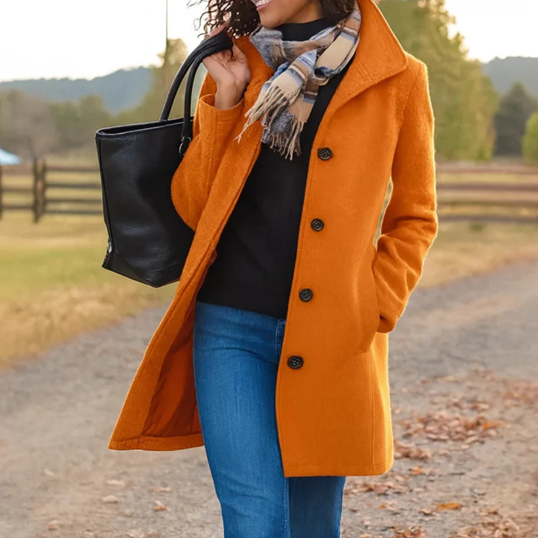 Daphne | Classic Button-Front Coat