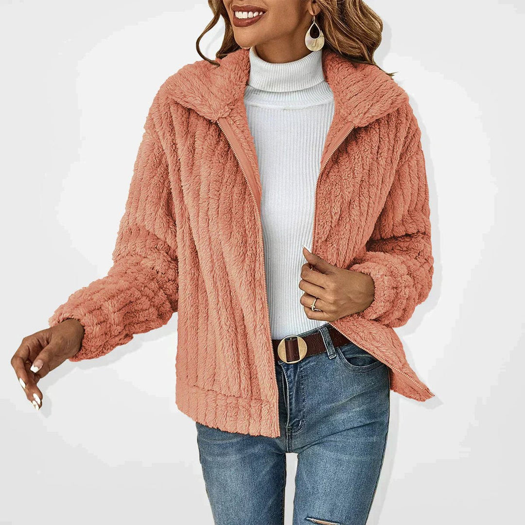 Camille | Soft Textured Zip-Up Jacket