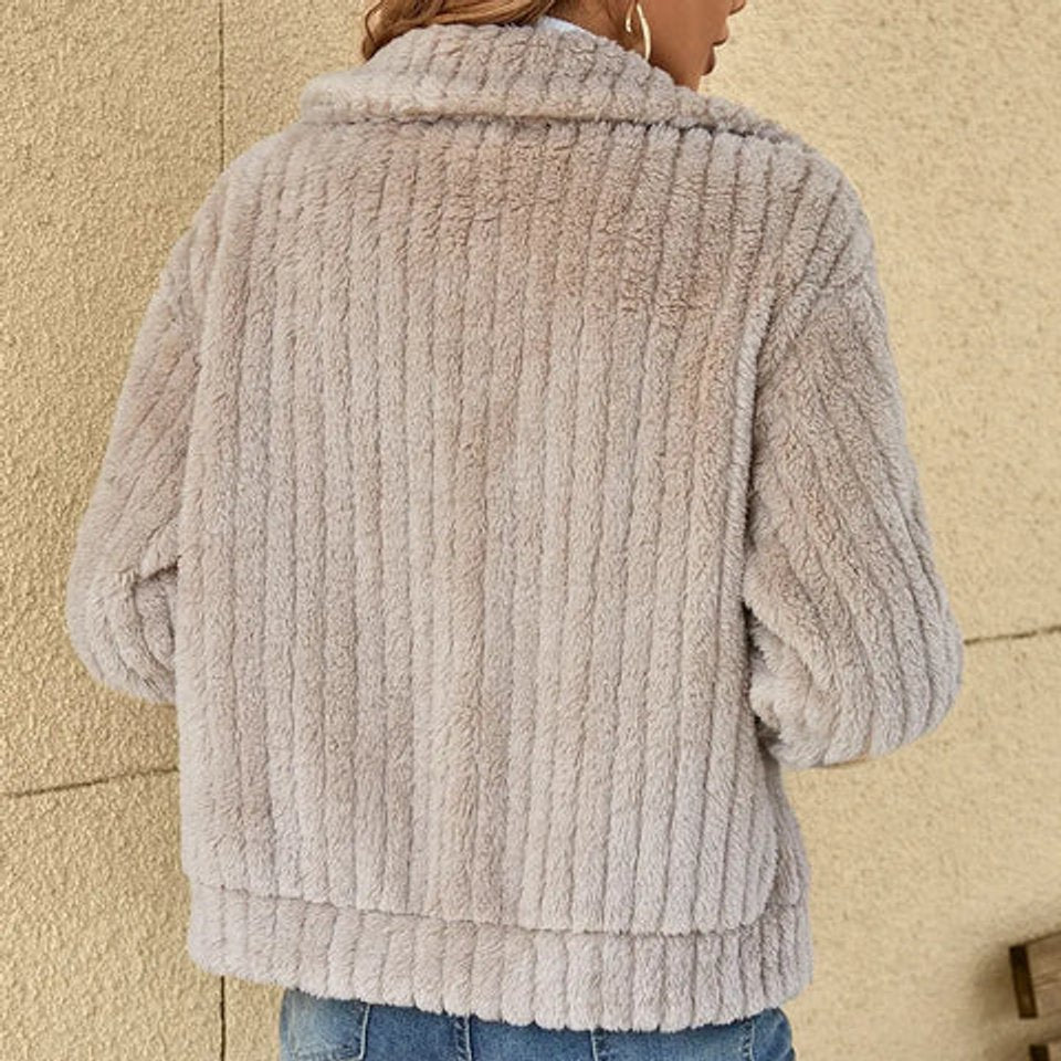 Camille | Soft Textured Zip-Up Jacket