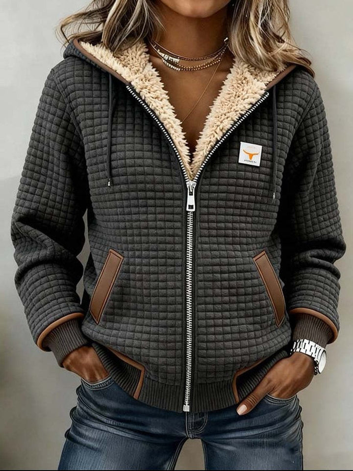 Colette | Sherpa-Lined Quilted Zip-Up Jacket