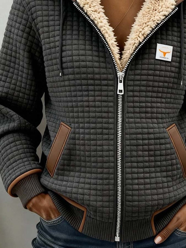 Colette | Sherpa-Lined Quilted Zip-Up Jacket