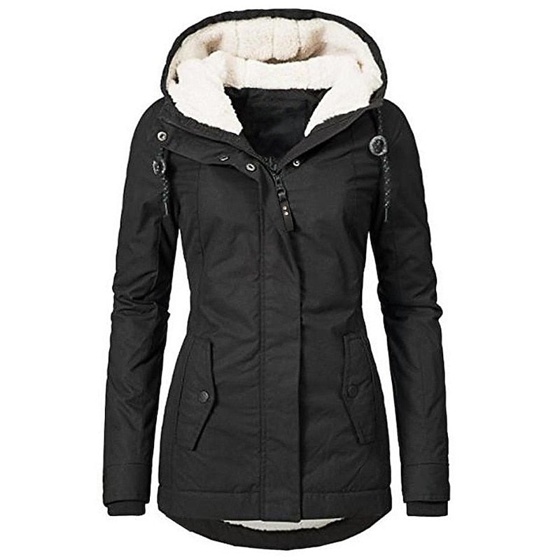 Seraphine | Quiet Sherpa Lined Winter Jacket for Women